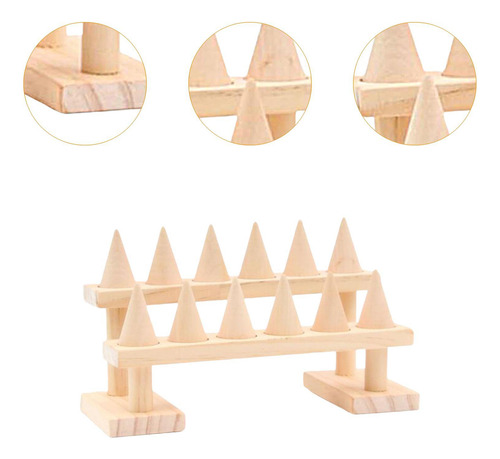Organizador De Joyería De Anillo De 2 Nivel 21cmx9cmx8cm