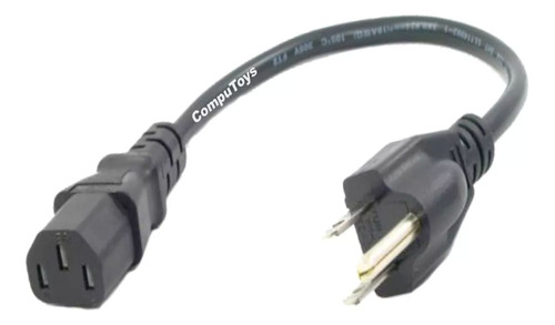 Cable De Corriente Corto 50 Cm C13 A 110v Computoys Sas