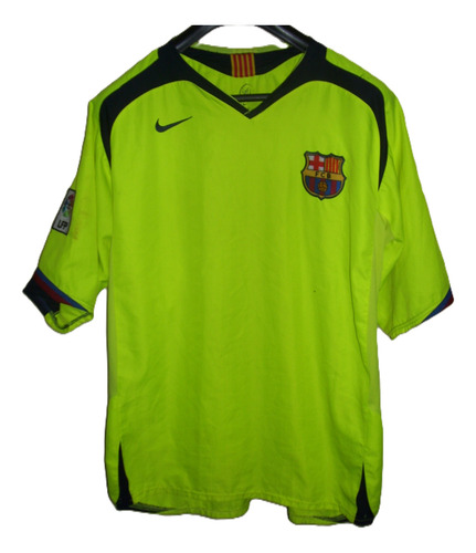 Barcelona De España Hermosa Nike Alterna Fluo 2005 #30 Messi (Usado)