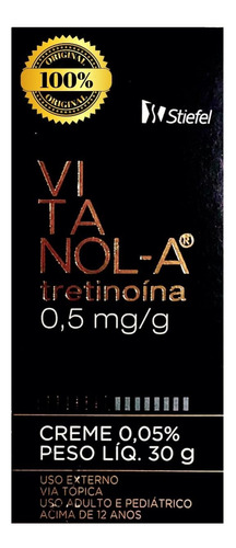 Vitanola 0,5mg Original Anti Acne Manchas Rugas Melasma Todo Tipo De Pele Noite