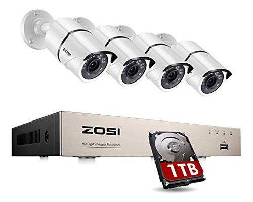 Zosi 4ch Full True 1080p Video Security Dvr 4x 1080p Hd Sist