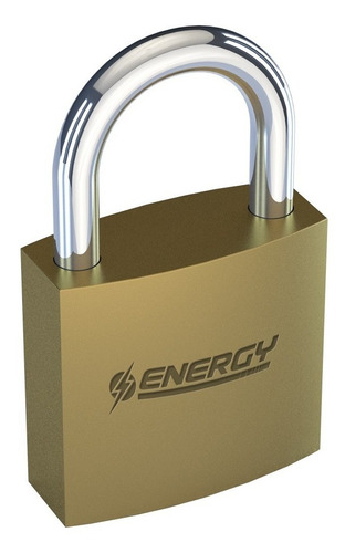 Candado De Seguridad Rectangular De Bronce Energy 63mm K37