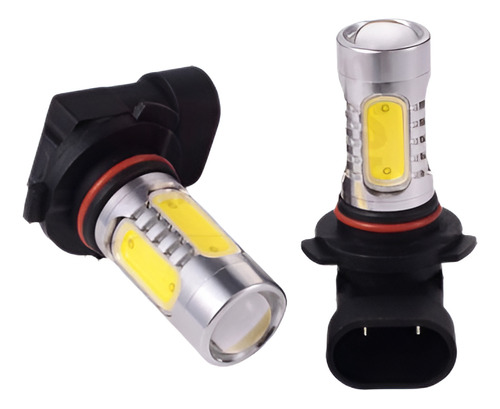 2 × H10 Blanco 6000k 9145 Cob Led Proyector Lente Bombillas 