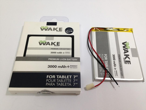 Imagen 4 de 4 de Bateria Tablet Wake 3.7v 3000mah 9x7x3.5cm Kingpc7 (tienda)