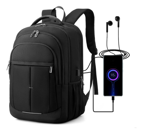 Tohlo Mochila Para Laptop Viaje Negocio Puerto Cargador Usb