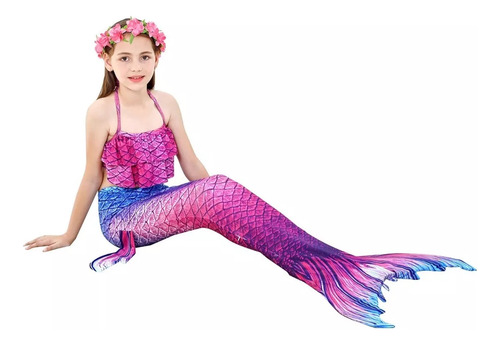 Wyf Bañador De Sirena Para Niños, Cola De Sirena Para Niña