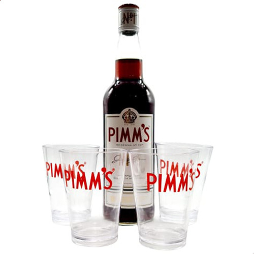 Pimms Aperitivo 750ml + Vasos De Regalo - 01mercado