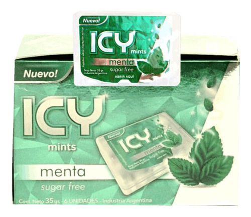 Pastillas Icy Sin Azucar Pack X6 Sin Tacc Varios Sabores