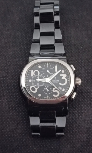 Reloj Festina Mambo Negro Cromado Negro (Usado)