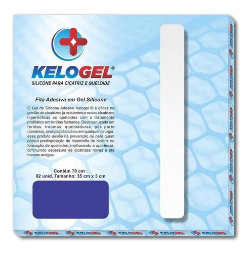 Lamina Em Gel De Silicone Para Cicatriz 3x50cm Kelogel