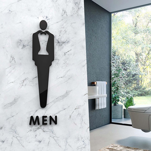 Letrero Para Puerta De Baño, Tablero De Hombre L