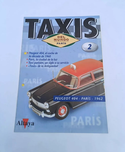 Coleccion Taxis Del Mundo Peugeot 404 - Paris - 1962