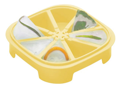 Cubetera Gajito Tupperware Premium Hielera Cubitos Hielos Amarillo Pastel