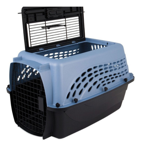 Transportadora Perro Y Gatos Kennel Petmate 6.8 Kg Azul