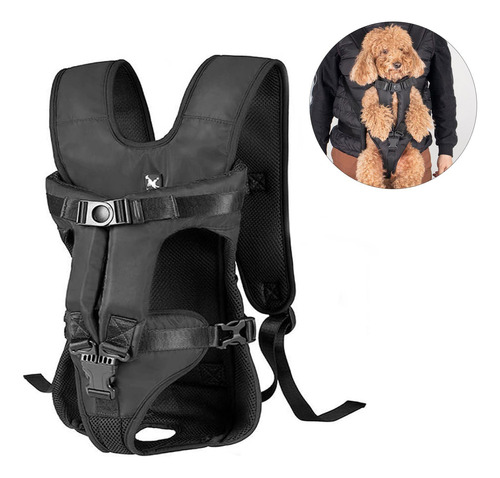 Mochila Bolso Transportador Para Mascotas Perros Ajustable S