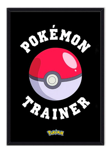 Cuadro Enmarcado - Póster Pokémon Trainer