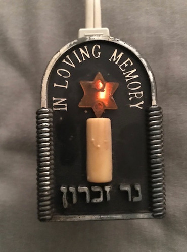 Lámpara Yahrzeit Conmemorativa - Ner Zikaron (israel) (Usado)