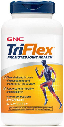 Gnc Triflex 240 Tabletas Glucosamina Msm Acido Hialuronico