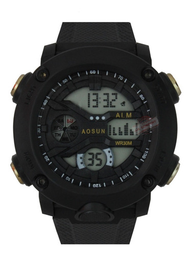 Reloj Digital Para Hombre Militar Sport Sumergible Led