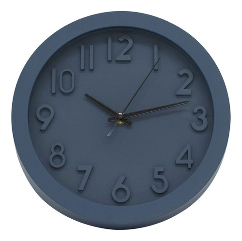 Relógio Parede Azul Acinzentado 25.5x25.5cm