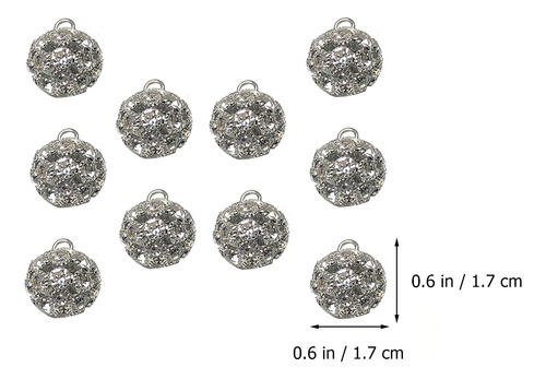 Botones Esféricos Con Forma De Diamante Para Decorar, 10 Uni