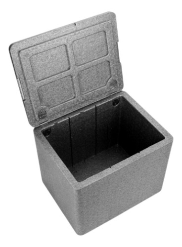 Caixa De Quente Térmica Leve Isolada, Porta Cinza