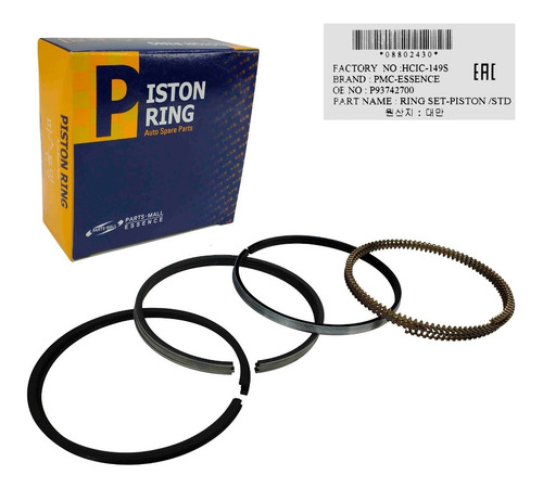 Imagen 2 de 7 de Anillos Std Optra Desing Cruze Confort Montana Meriva Orig