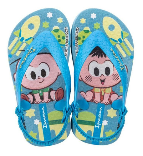 Chinelo Infantil Turma Da Monica Ipanema Com Elastico