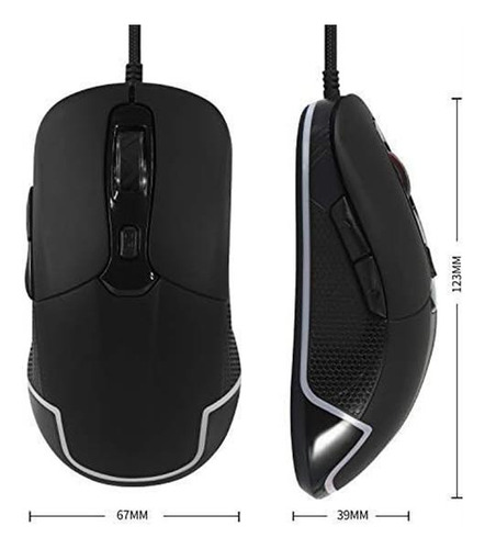 Valuerays Usb Óptico Aquecido Mouse De Computador Botões Aqu