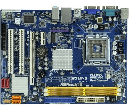 Mother 775 Asrock G31m-s Rev. G/a 2.01  P/repuestos