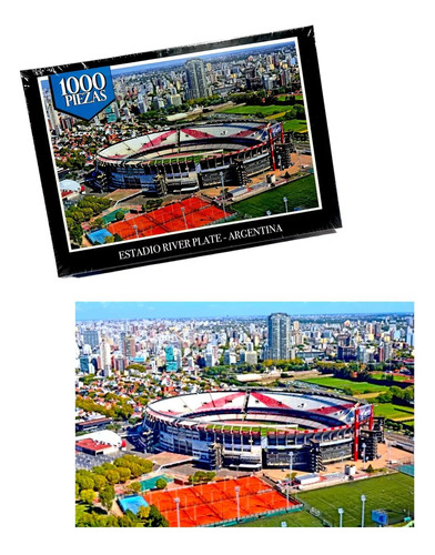 Rompecabezas 1000 Pcs. Estadio River Plate En Buenos Aires