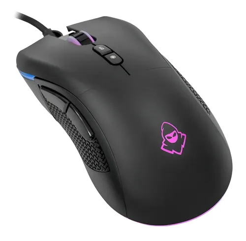 Mouse Gamer Mancer Lead 2 Rgb 12400 Dpi 7 Botões Óptico Usb Cor P...
