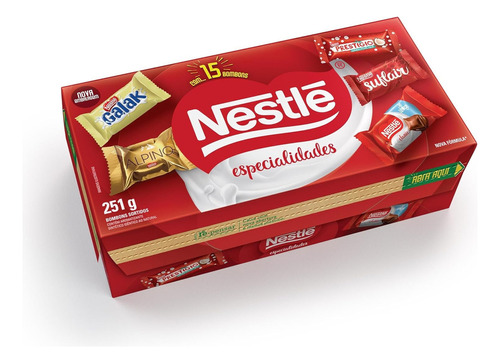 Caixa Bombom Nestlé Especialidades - 250g Variados