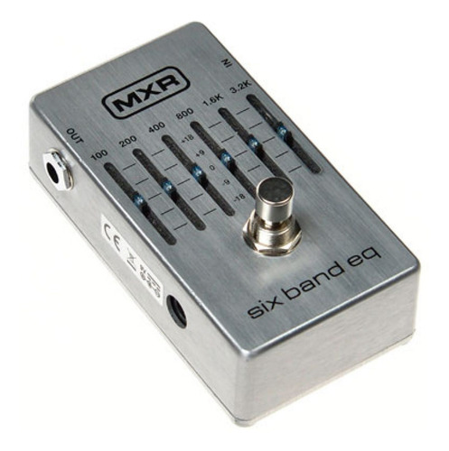 Imagen 2 de 2 de Pedal Ecualizador Mxr M-109s 6 Band Eq Silver