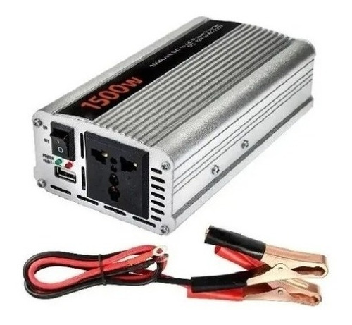Imagen 2 de 5 de Convertidor Inversor Usb 12v 220v 1500w Auto