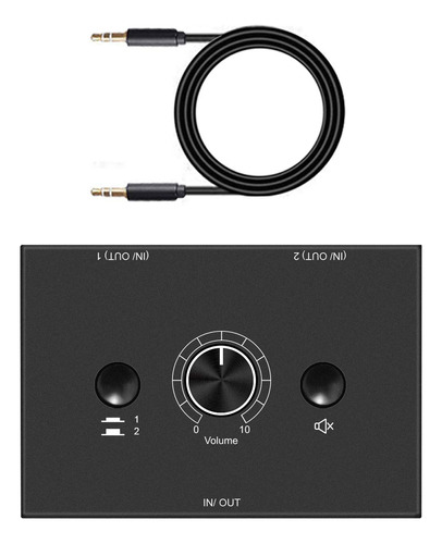 Interruptor De Audio Estreo L/r De 0.138in, Selector Manual