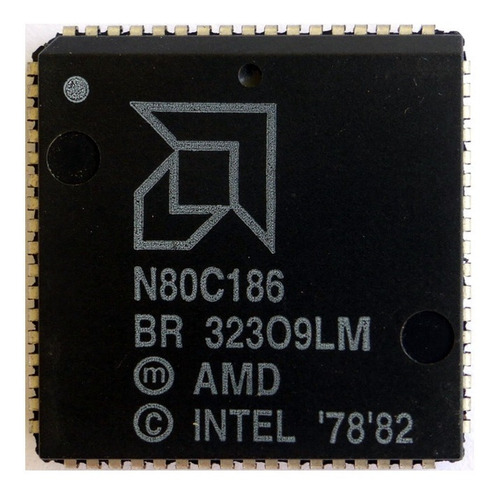 80c186-12 80186 80c186 Microprocesador 16-bit Plcc-68