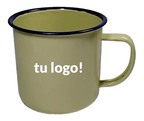 Jarro Enlozado Vintage Coffee Cafe Personalizado Con Tu Logo