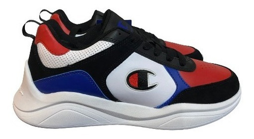 Tenis Champion Originales De Caballero C/caja Black/red