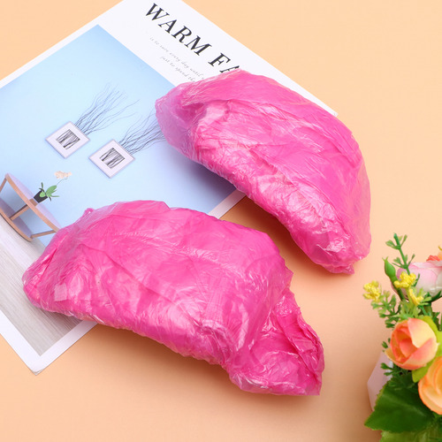 Funda Para Zapatos Rosa Desechable, Impermeable Y A Prueba D