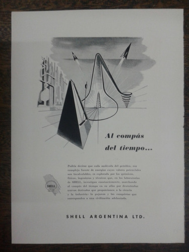 Imagen 2 de 3 de 2 Publicidades 1954 * Texas / Shell * Anverso Reverso *