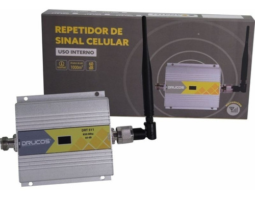 Repetidor Amplificador Celular Drucos® 850mhz 60db (2g/3g/4g