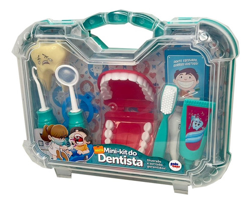 Brinquedo Infantil Maleta Grande De Dentista Boca Articulada