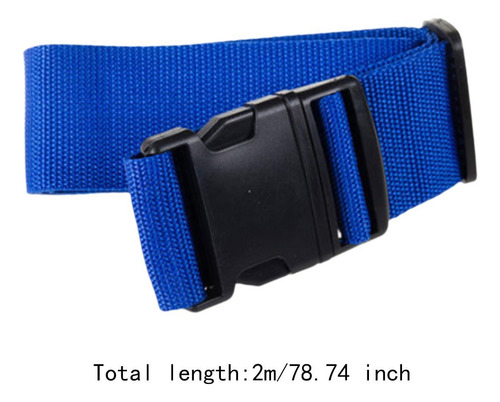 Cinturón De Maleta De 2 Metros, Accesorio De Correa De Azul