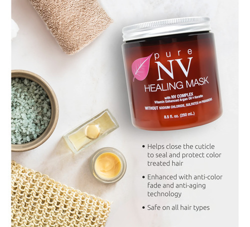 Pure Nv Mascarilla Curativa Para El Cabello Con Acondicionad