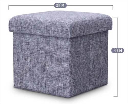 Imagen 4 de 8 de Puff Silla Cubo Organizador Plegable