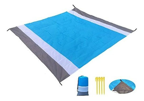 Wondmall Beach Blanket 83  X 79  Para 3-7 Adultos, Hbs8g