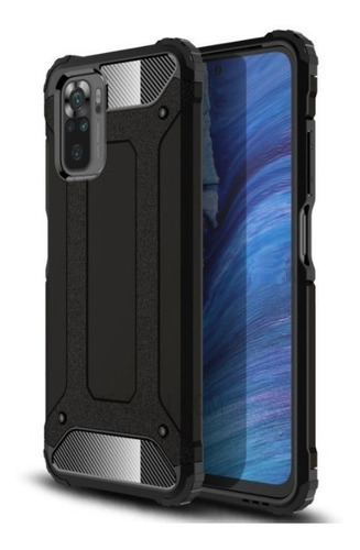 Capa Anti-impacto Hybrid Rugged Para Redmi 10 - Preta