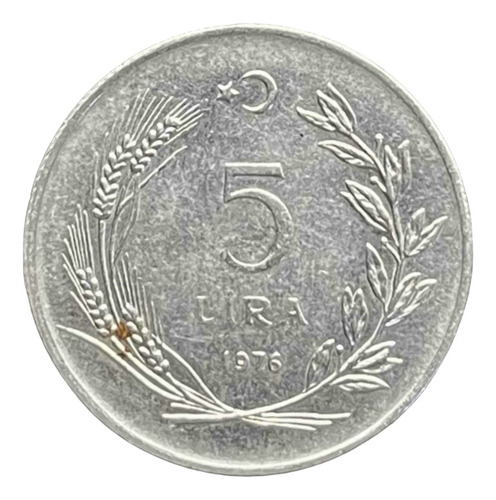 Turquía - 5 Lira - Año 1976 - Km #905 - Atatürk