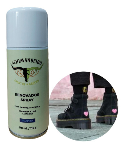 Renovador Spray Schimandeiro Para Camurça E Nobuck Desbotado